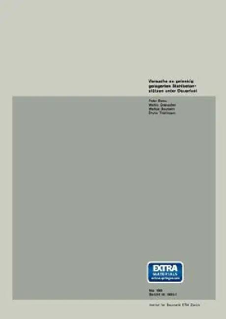 Versuche an Gelenkig Gelagerten Stahlbetonstützen Unter Dauerlast (English, Ramu | Grenacher | Baumann)