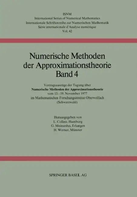 Numerische Methoden Der Approximationstheorie (English, Collatz | Meinardus | Werner)