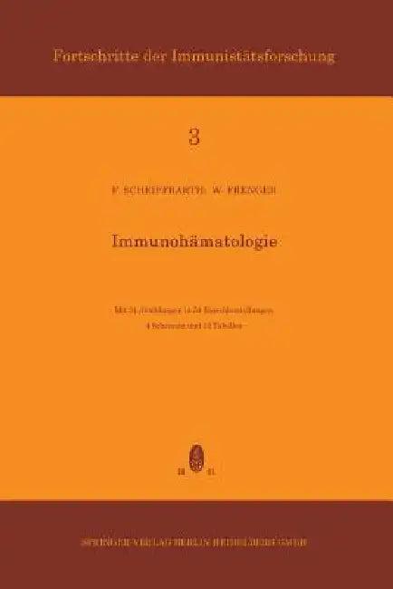 Immunohämatologie (English, Friedrich Scheiffarth | Werner Frenger)
