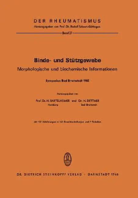 Binde- Und Stützgewebe (English, H. Bartelheimer | N. Dettmer)