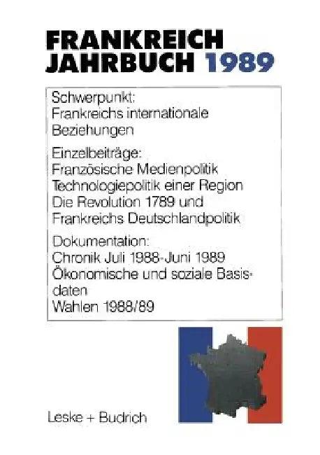 Frankreich-Jahrbuch 1989 (English, Deutsch-Französisches Institut)