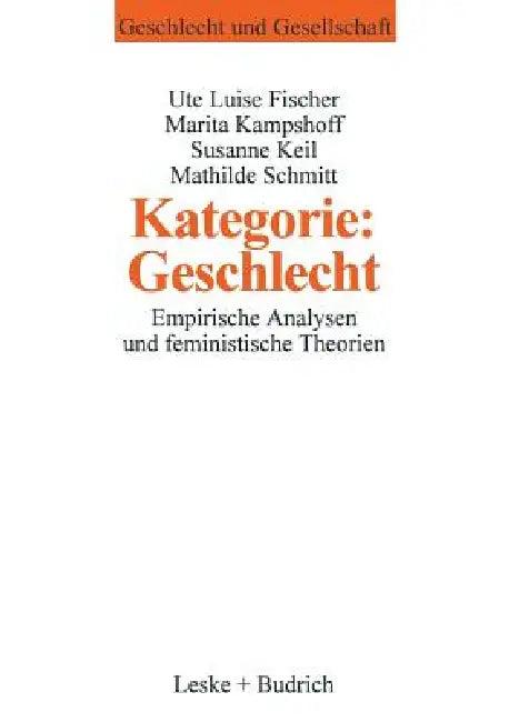 Kategorie (English, Mathilde Schmitt | Ute Luise Fischer | Marita Kampshoff)