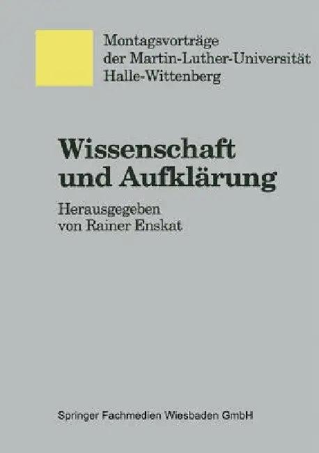 Wissenschaft Und Aufklärung (English, Rainer Enskat)