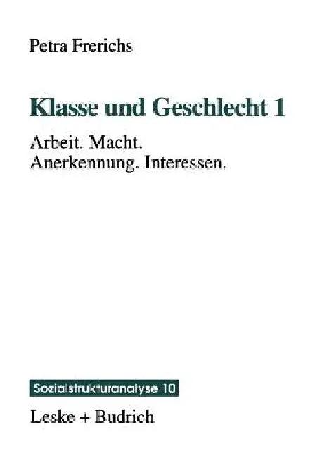 Klasse Und Geschlecht 1 (English, Petra Frerichs)