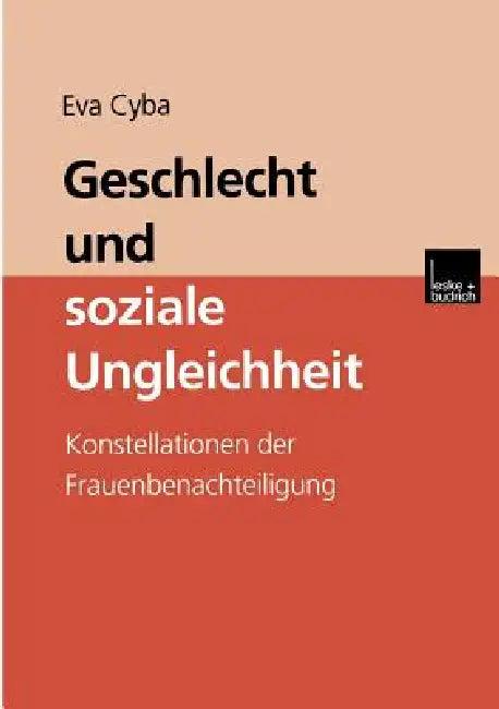 Geschlecht Und Soziale Ungleichheit (English, Eva Cyba)