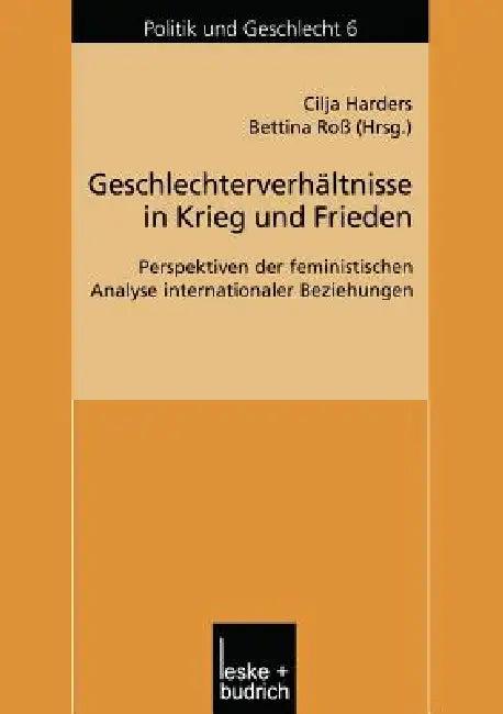 Geschlechterverhältnisse in Krieg Und Frieden (English, Cilja Harders | Bettina Roß)