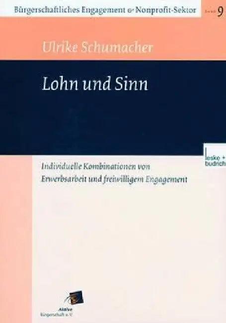 Lohn Und Sinn (English, Ulrike Schumacher)
