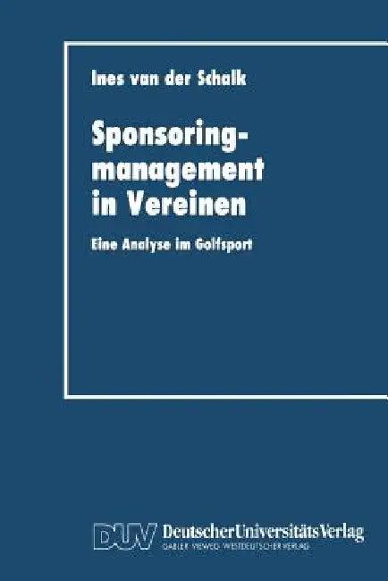 Sponsoringmanagement in Vereinen (English, Schalk)