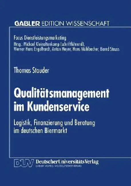 Qualitätsmanagement Im Kundenservice (English, Thomas Stauder)
