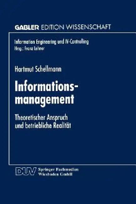 Informationsmanagement (English, Hartmut Schellmann)