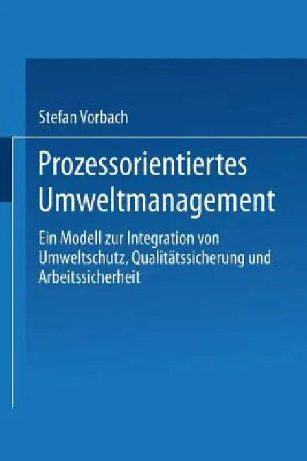 Prozessorientiertes Umweltmanagement (English, Stefan Vorbach)