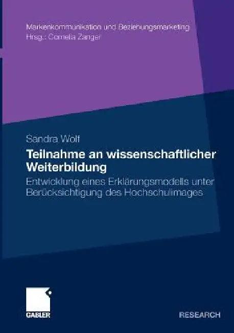 Teilnahme an Wissenschaftlicher Weiterbildung (English, Sandra Wolf)
