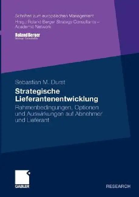 Strategische Lieferantenentwicklung (English, Sebastian Durst)
