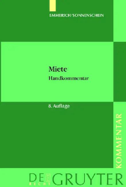 Miete (English, Jürgen Sonnenschein | André Haug | Christian Rolfs)
