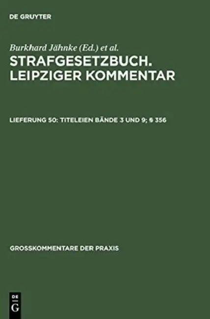 Titeleien Bande 3 Und 9; 356 (English, Ferdinand Gillmeister)