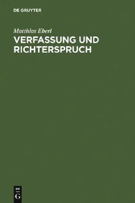 Verfassung und Richterspruch (English, Matthias Eberl)