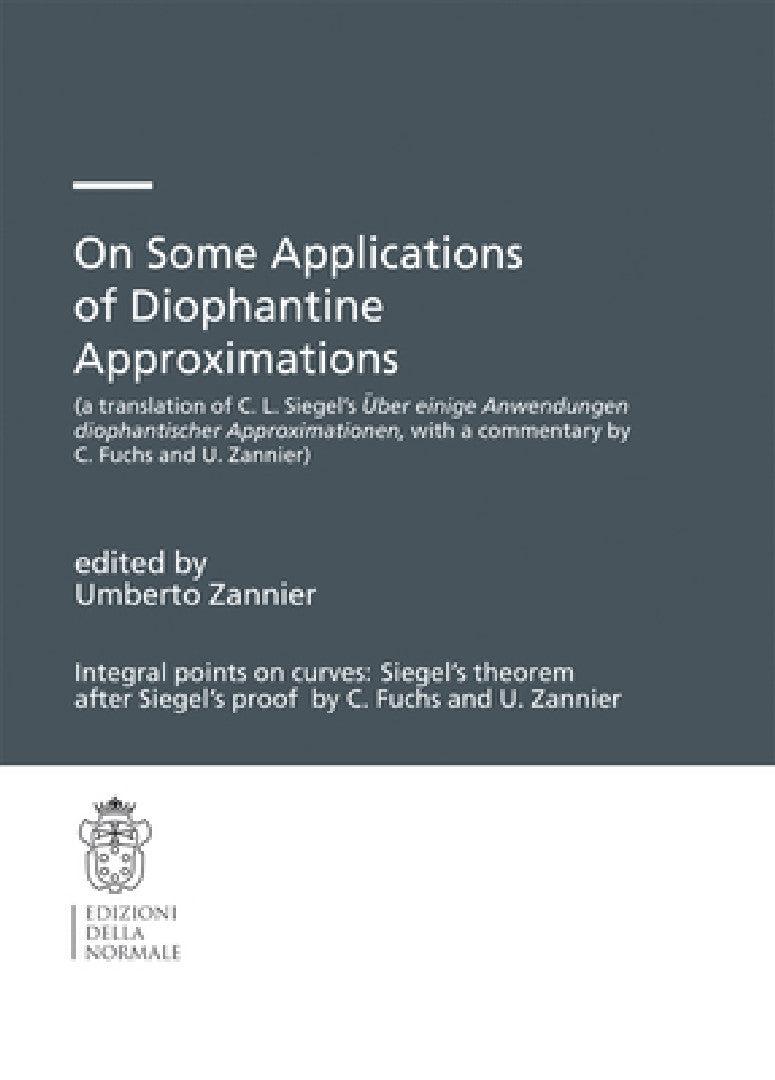 On Some Applications of Diophantine Approximations (English, Umberto Zannier)