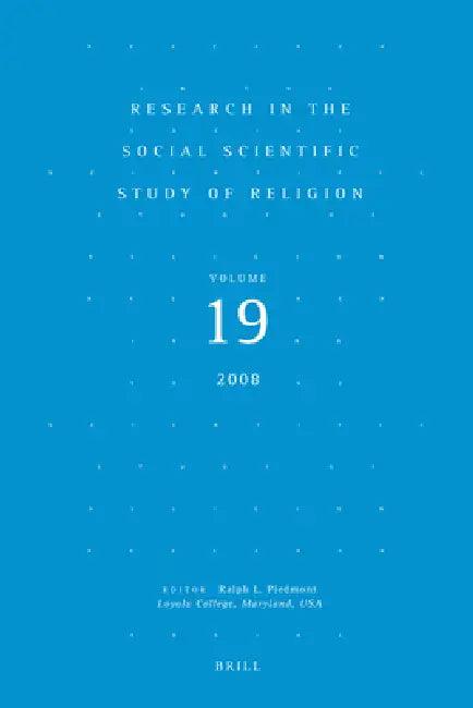 Research in the Social Scientific Study of Religion, Volume 19 (English, Ralph L. Piedmont)
