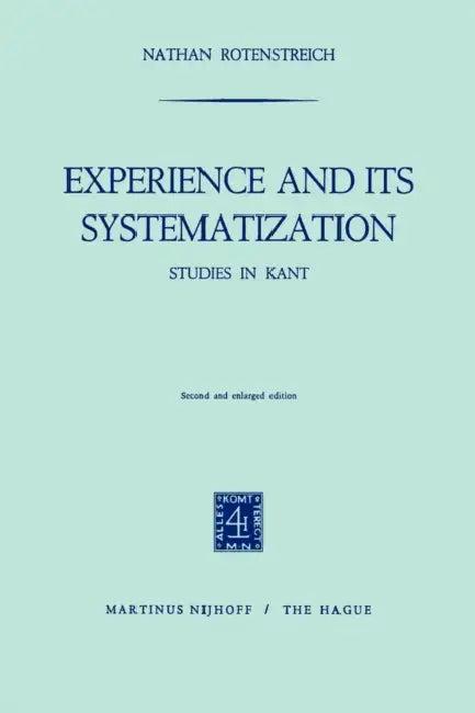 Experience and Its Systematization (English, Nathan Rotenstreich)