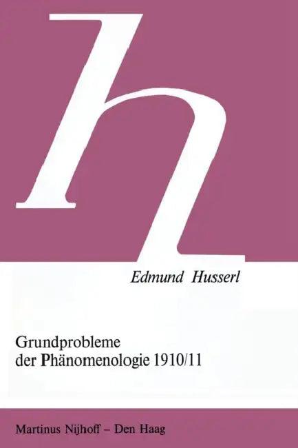 Grundprobleme Der Phänomenologie 1910/11 (English, Edmund Husserl | ISO Kern)