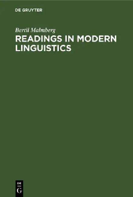 Readings in Modern Linguistics (English, Bertil Malmberg)