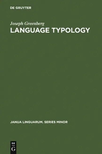 Language Typology (English, Joseph Greenberg)
