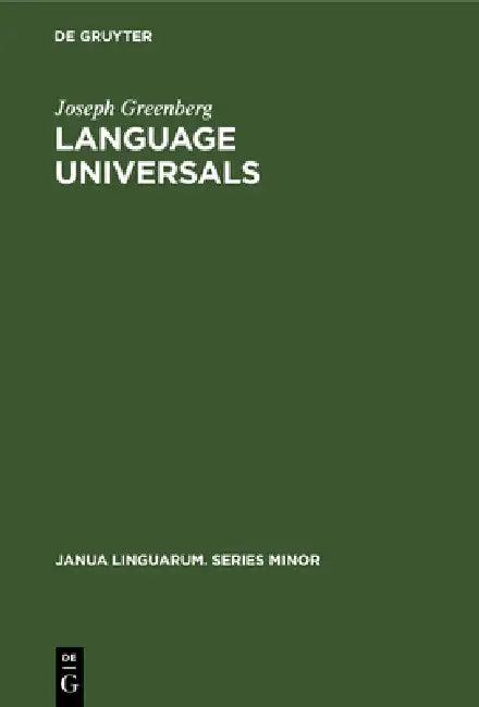 Language Universals (English, Joseph Greenberg)