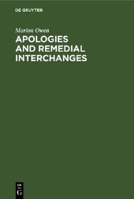 Apologies and Remedial Interchanges (English, Marion Owen)