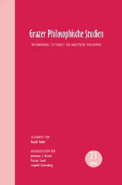Grazer Philosophische Studien (English, Johannes L. Brandl | Marian David | Leopold Stubenberg)