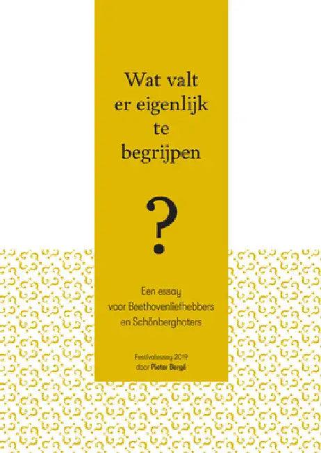 Wat Valt Er Eigenlijk Te Begrijpen? (English, P. Berge)