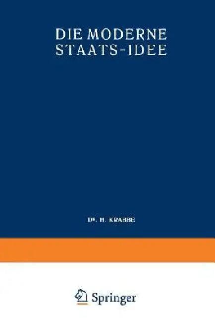 Die Moderne Staats-Idee (English, H. Krabbe)