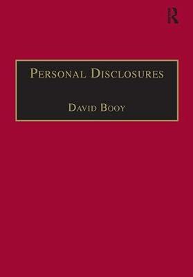 Personal Disclosures: An Anthology of Self-Writings from the Seventeenth Century (Early Modern English Woman 1500-1950: Comtemporary Editions) | Hardcover | Literary Criticism