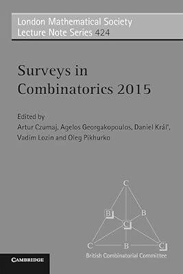SURVEYS IN COMBINATORICS 2015 by Czumaj | Paperback | Mathematics