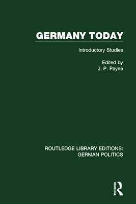 Germany Today: Introductory Studies (Routledge Library Editions: German Politics) | Hardcover | Political Science