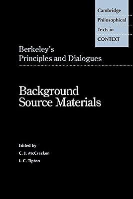 Berkeley's Principles and Dialogues: Background Source Materials (Cambridge Philosophical Texts in Context) by Berkeley, George | Paperback | Philosophy