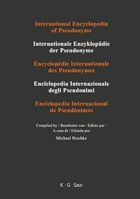International Encyclopedia of Pseudonyms: Russi-texier-tremeau (8) | Hardcover | Reference
