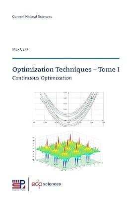 Optimization Techniques - Tome I: Continuous Optimization by Cerf, Max | Paperback | Optimization