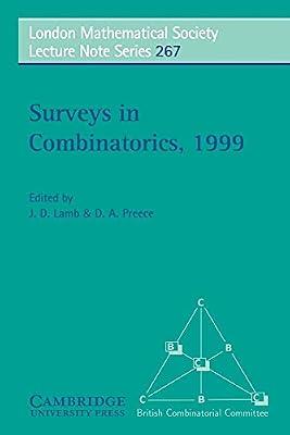 Surveys in Combinatorics, 1999: 267 (London Mathematical Society Lecture Note Series, Series Number 267) | Paperback | Mathematics