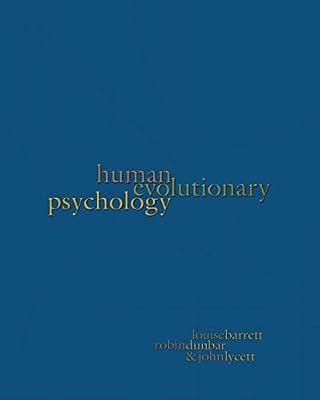 Human Evolutionary Psychology by Barrett, Louise; Lycett, John; Dunbar, Robin | Paperback | Science