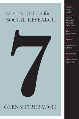 Seven Rules for Social Research by Firebaugh, Glenn | Paperback | Social Science