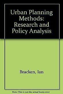Urban Planning Methods: Research and Policy Analysis by Bracken, Ian | Hardcover | City & Town Planning - Architectural Aspects
