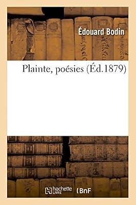 Plainte, Posies by Bodin, Edouard | Paperback | Classic Fiction (Pre C 1945)