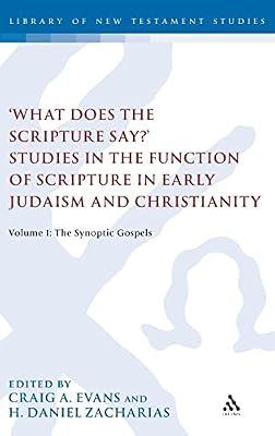 What Does the Scripture Say? Studies in the Function of Scripture in Early Judaism and Christianit | Hardcover | Religion
