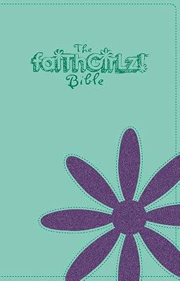 The Faithgirlz! Bible: New International Version, Teal Sparkle, Italian Duo-tone by Rue, Nancy | Imitation_Leather | Bibles & Bible Stories (Children'S