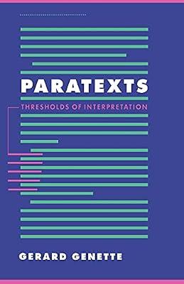 Paratexts: Thresholds of Interpretation: 20 (Literature, Culture, Theory, Series Number 20) by Genette, Gerard | Paperback | Literary Criticism