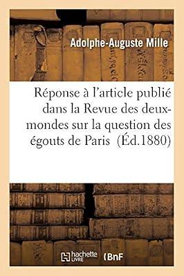 Rponse l'Article Publi Dans La Revue Des Deux-Mondes Par M. Aubry-Vitet Sur La Question: Des gouts de Paris (Sciences Sociales) by Mille, Adolphe-Auguste | Paperback | Modern & Contemporary Fiction (Post C 1945)