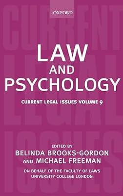 Law and Psychology: Current Legal Issues Volume 9 | Hardcover | Jurisprudence & Philosophy Of Law
