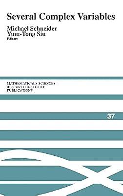 Several Complex Variables: 37 (Mathematical Sciences Research Institute Publications, Series Number 37) | Hardcover | Mathematics