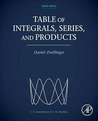 Table of Integrals, Series, and Products by Ryzhik, I. M.; Gradshteyn, I. S. | Hardcover | Applied Mathematics