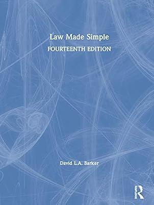 Law Made Simple by Barker, David L.A. | Hardcover | Law Of Torts